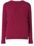 Dorothy Perkins *vila Pink Panel Knit Jumper