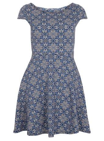 Dorothy Perkins Tile Bow Back Dress