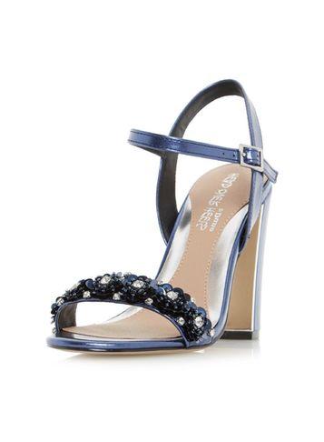Dorothy Perkins *head Over Heels By Dune Navy Madia High Heel Sandals