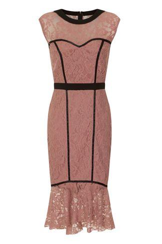 Dorothy Perkins *paper Dolls Soft Lace Panel Detail Dress