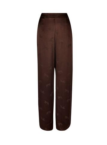 Dorothy Perkins Brown Tiger Print Palazzo Trousers