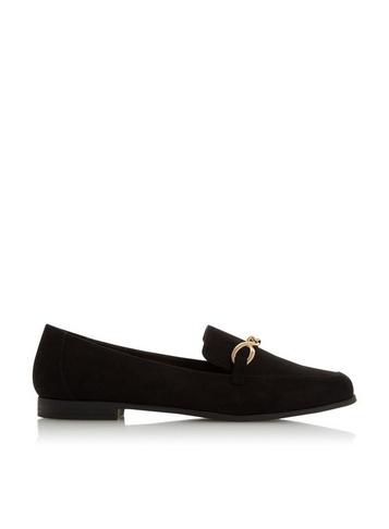 *head Over Heels By Dune Black 'gaho' Ladies Flat Shoes