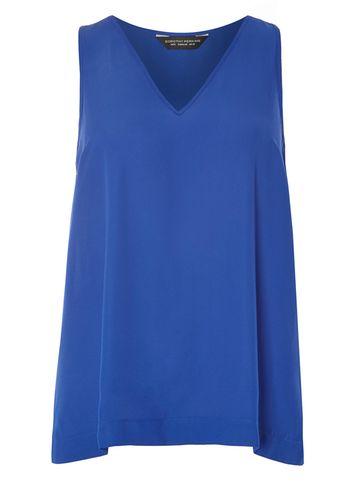 Dorothy Perkins Colbalt V-neck Shell Top