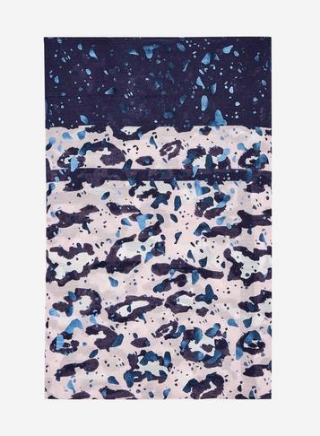 Dorothy Perkins Navy Foiled Leopard Print Scarf