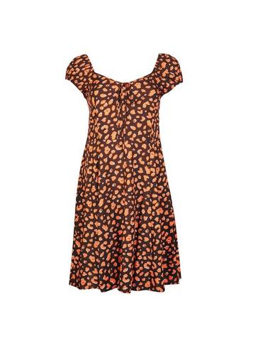 Dorothy Perkins Petite Multi Coloured Cheetah Print Dress