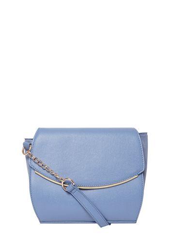 Dorothy Perkins Blue Curve Cross Body Bag