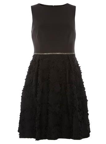 Dorothy Perkins Black Ruffle Prom Dress