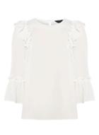 Dorothy Perkins Ivory Tori Ruffle Top