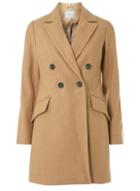 Dorothy Perkins Petite Camel Double Breasted Coat