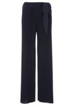 Dorothy Perkins *quiz Navy Pleat Palazzo Trousers