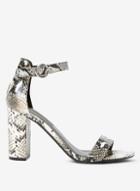 Dorothy Perkins Snake Shimmy Block Heel