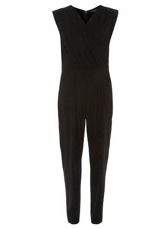 Dorothy Perkins Black Wrap Jumpsuit