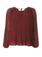 Dorothy Perkins *vila Wine Pleated Blouse