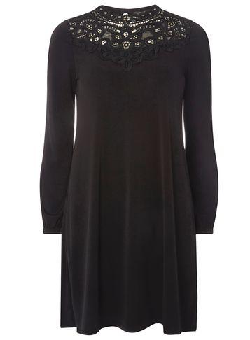 Dorothy Perkins Lace Yoke Swing Dress