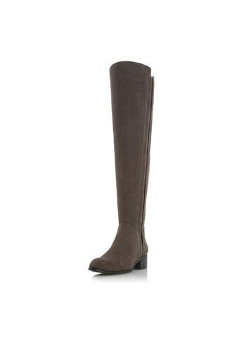 Dorothy Perkins *head Over Heels By Dune 'tillie' Grey Flat Boots