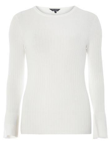 Dorothy Perkins Ivory Wide Rib Knitted Jumper