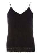 Dorothy Perkins *vero Moda Black Crochet Camisole Top