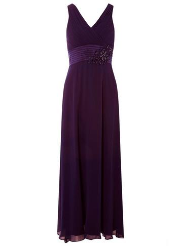 Dorothy Perkins *showcase Petite Purple Aria Maxi Dress