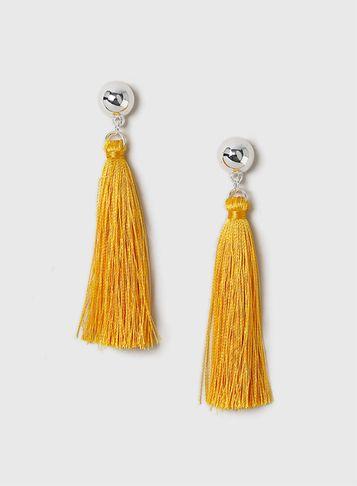 Dorothy Perkins Yellow Tassel Earrings