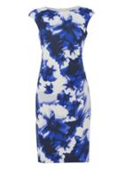 Dorothy Perkins *roman Originals Royal Blue Pleated Dress