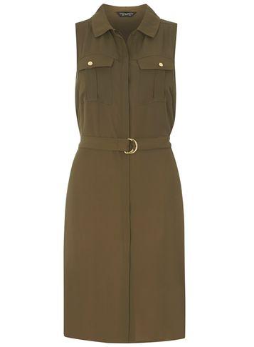 Dorothy Perkins Khaki Sleeveless Pocket Jacket