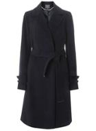 Dorothy Perkins *tall Navy Belted Wrap Coat