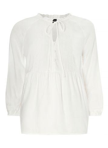 Dorothy Perkins Ruffle Tie High Neck Blouse