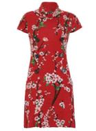 Dorothy Perkins *izabel London Multi Red Shift Dress