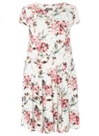 Dorothy Perkins *billie & Blossom Curve Grey Floral Dress