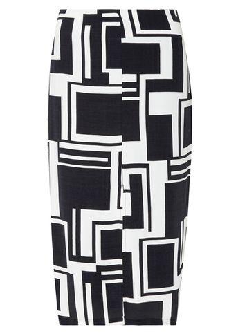 Dorothy Perkins Monochrome Block Crepe Column Skirt
