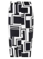 Dorothy Perkins Monochrome Block Crepe Column Skirt