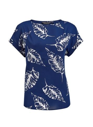 Dorothy Perkins Navy Foil Print T-shirt