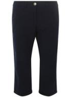 Dorothy Perkins Navy Poplin Cropped Trousers