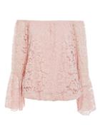 *quiz Dusky Pink Bardot Frill Top