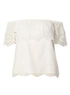 Dorothy Perkins *vila White 'simma' Off Shoulder Top