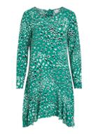 Dorothy Perkins *vila Green Peplum Swing Dress