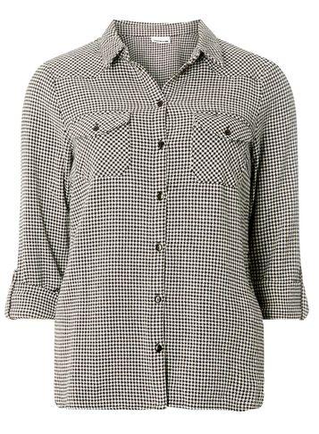 Dorothy Perkins *noisy May Black And White Checked Shirt