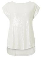 Dorothy Perkins Ivory Sequin T-shirt