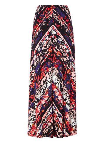 Dorothy Perkins *roman Originals Multi Colour Maxi Skirt