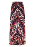 Dorothy Perkins *roman Originals Multi Colour Maxi Skirt