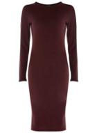 Dorothy Perkins Burgundy Plain Knitted Dress