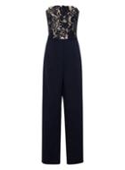 Dorothy Perkins *little Mistress Navy Lace Bandeau Jumpsuit