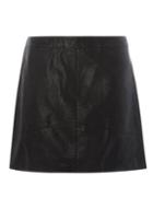 Dorothy Perkins *dp Curve Black Pu Mini Skirt