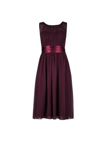 *showcase Petite Oxblood Bethany Midi Dress