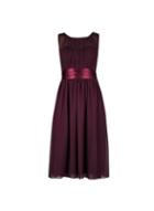 *showcase Petite Oxblood Bethany Midi Dress