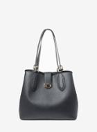 Dorothy Perkins Black Tab Detail Workwear Tote Bag