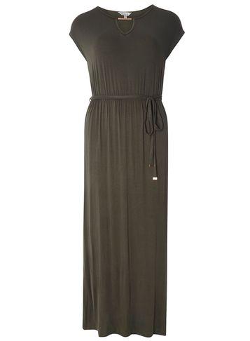 Dorothy Perkins Petite Khaki Jersey Maxi Dress