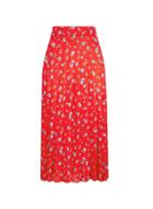 Dorothy Perkins Red Ditsy Print Pleated Skirt