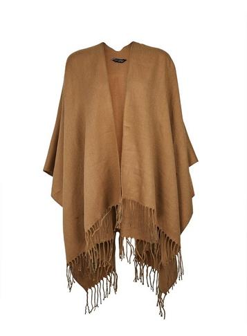 Dorothy Perkins Camel Tassel Cape