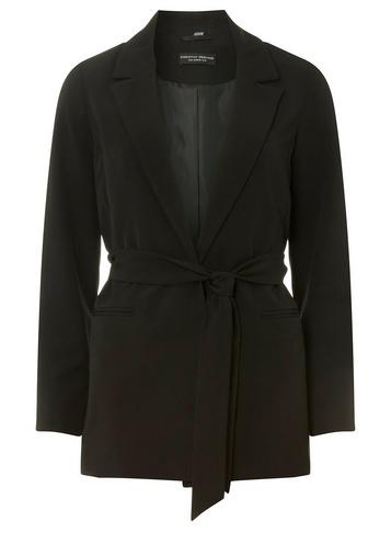 Dorothy Perkins Black Tie Waist Jacket